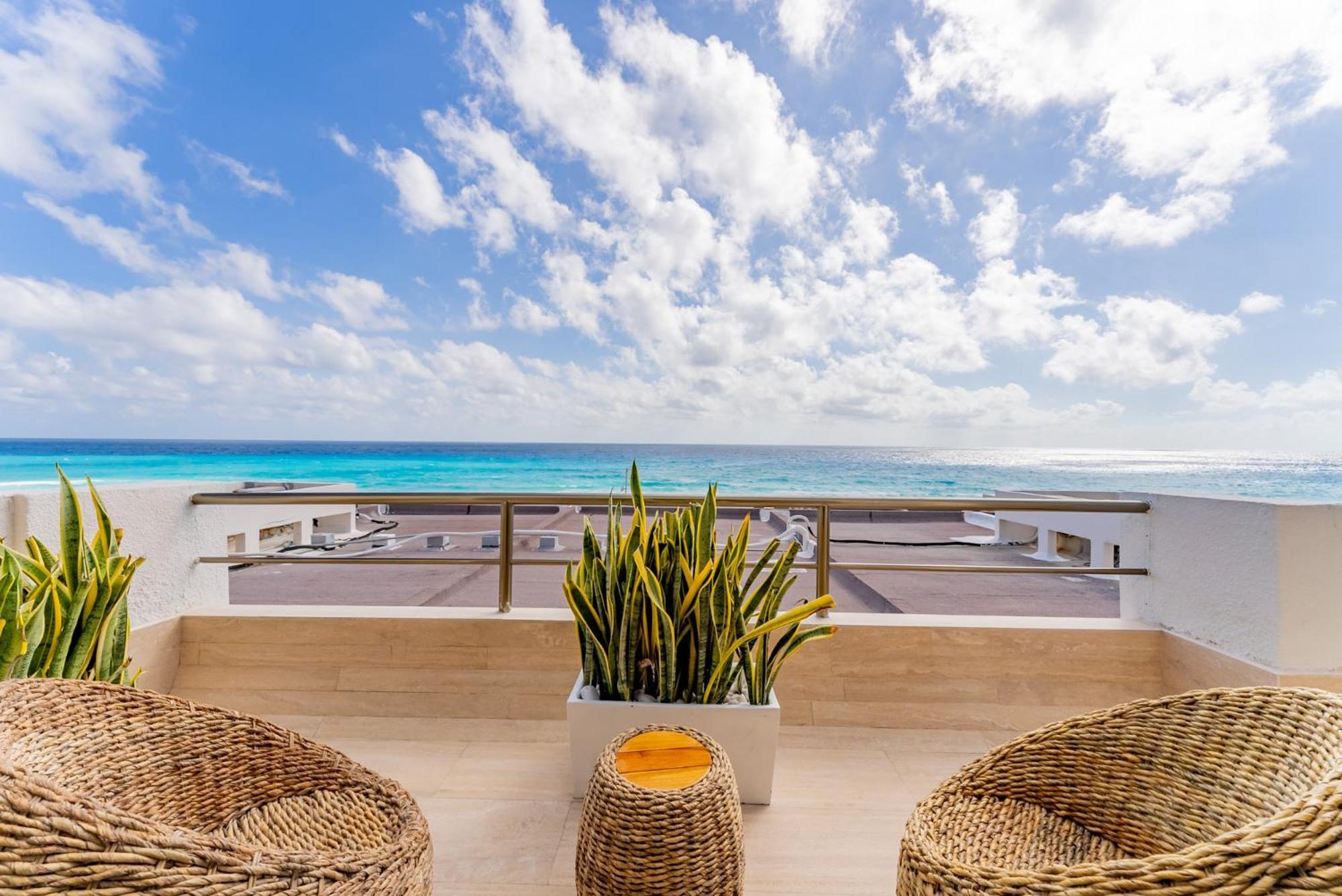 Amazing Caribbean Ocean View At Villas Marlin In カンクン エクステリア 写真
