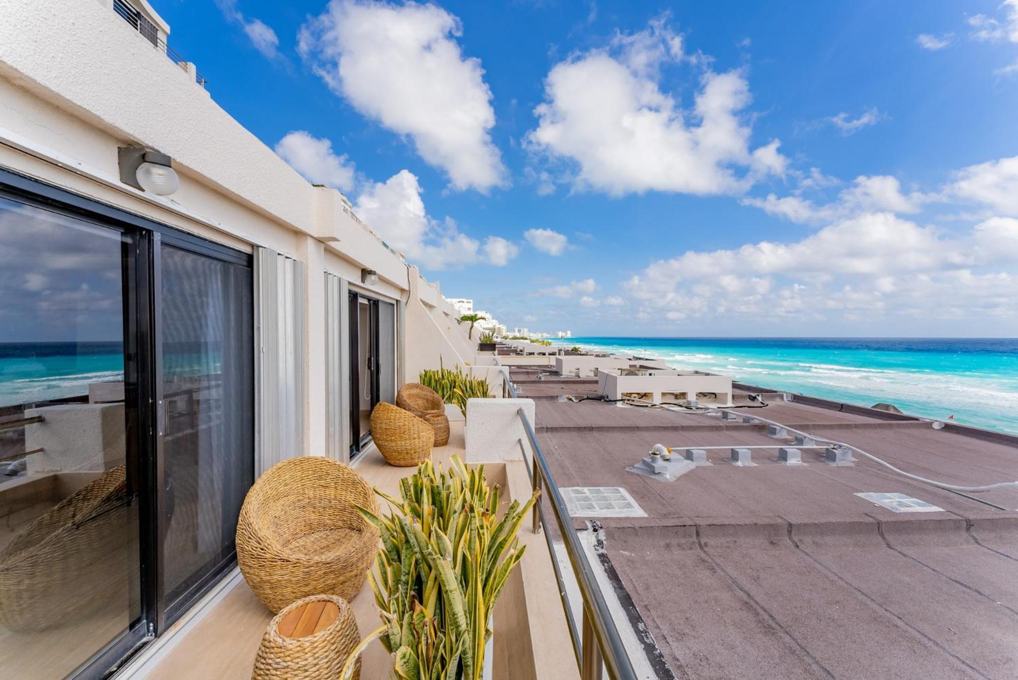 Amazing Caribbean Ocean View At Villas Marlin In カンクン エクステリア 写真