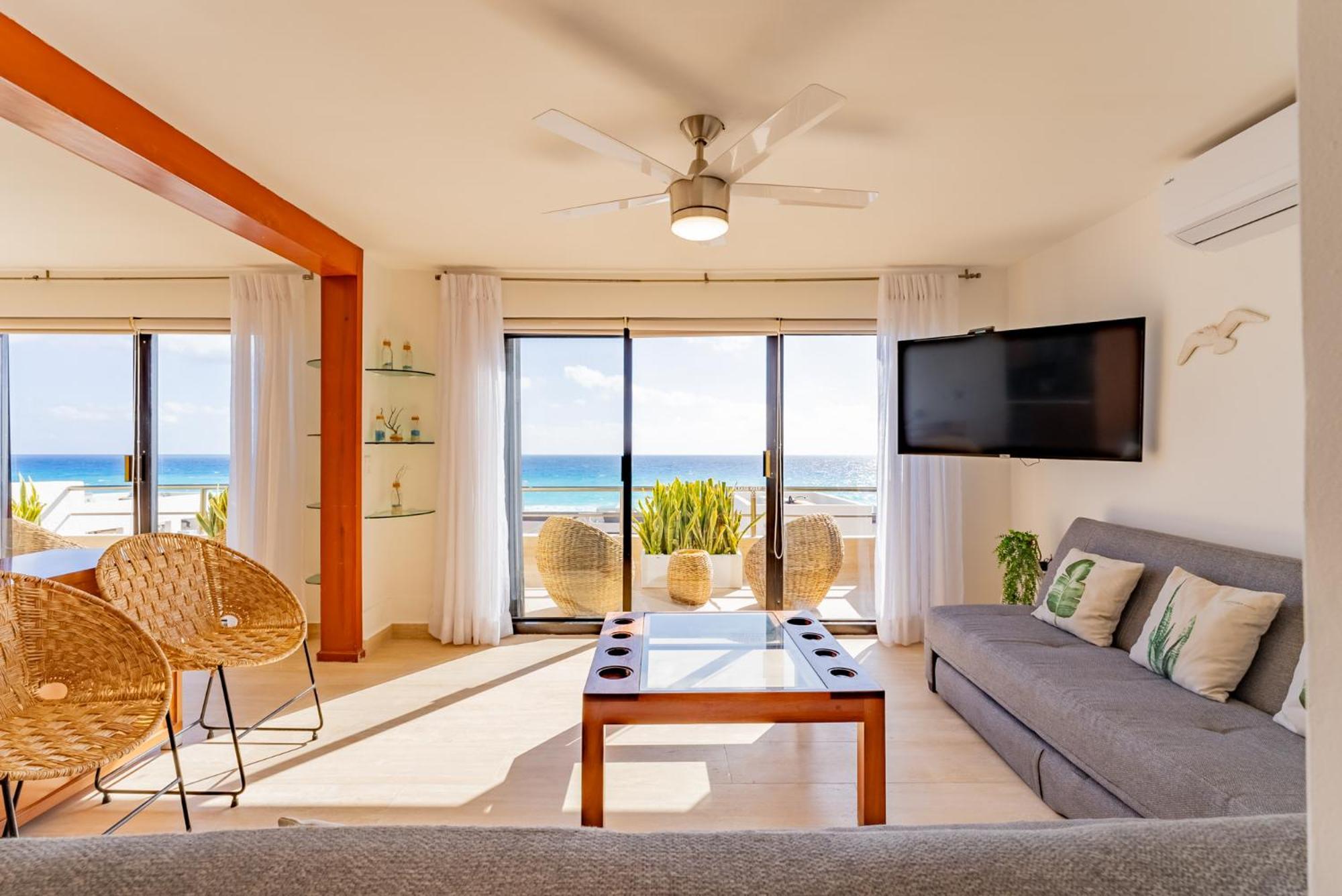 Amazing Caribbean Ocean View At Villas Marlin In カンクン エクステリア 写真