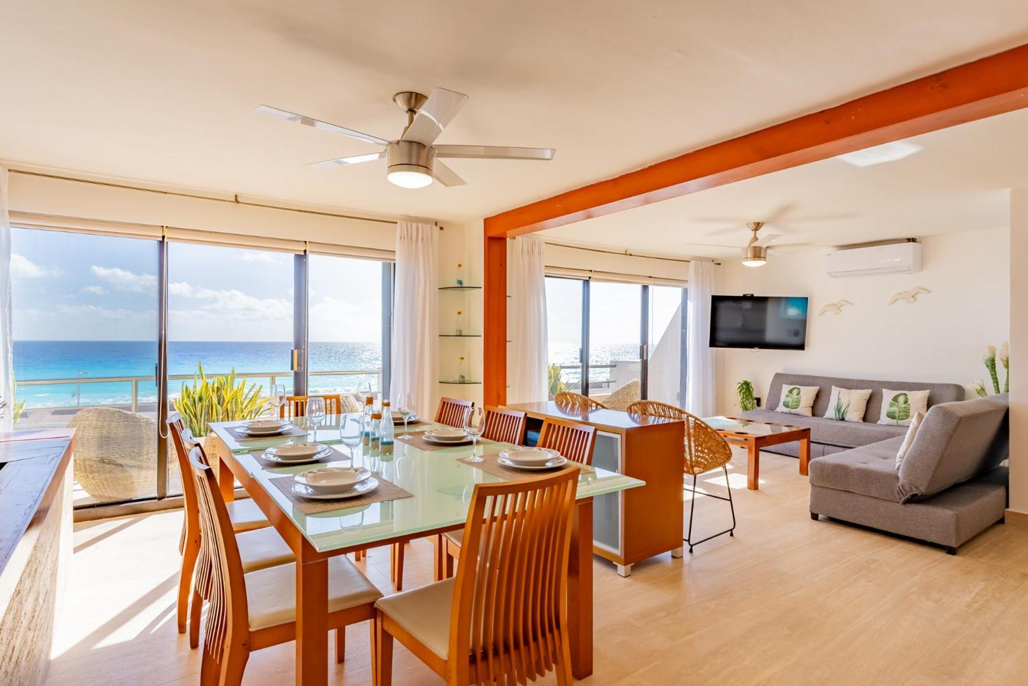 Amazing Caribbean Ocean View At Villas Marlin In カンクン エクステリア 写真
